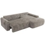 Narożnik CUBO L - strona prawa - jasnobrązowy, sztruks