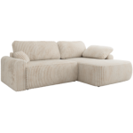 Narożnik CUBO L - strona prawa - beżowy, sztruks