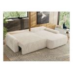 Narożnik CUBO L - strona prawa - beżowy, sztruks