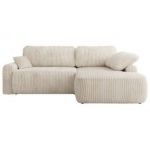 Narożnik CUBO L - strona prawa - beżowy, sztruks