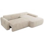 Narożnik CUBO L - strona prawa - beżowy, sztruks