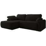 Narożnik CUBO L - strona lewa - czarny, boucle