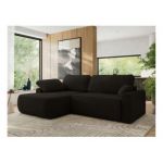 Narożnik CUBO L - strona lewa - czarny, boucle