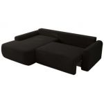 Narożnik CUBO L - strona lewa - czarny, boucle