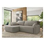 Narożnik CUBO L - strona lewa - jasnoszary, boucle