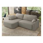 Narożnik CUBO L - strona lewa - jasnoszary, boucle