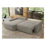 Narożnik CUBO L - strona lewa - jasnoszary, boucle