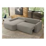 Narożnik CUBO L - strona lewa - jasnoszary, boucle