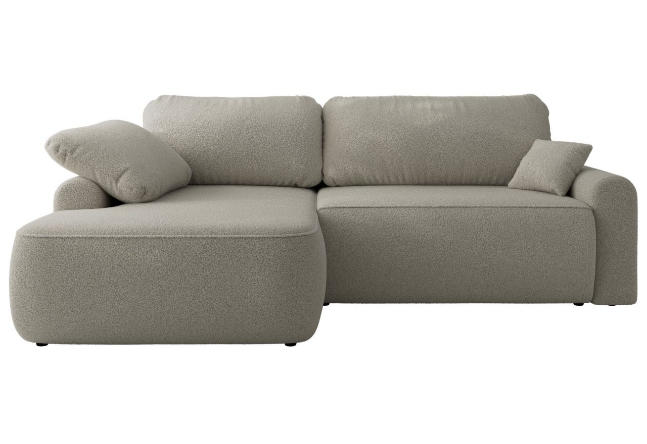 Narożnik CUBO L - strona lewa - jasnoszary, boucle