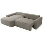 Narożnik CUBO L - strona lewa - jasnoszary, boucle