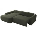 Narożnik CUBO L - strona lewa - ciemnozielony, boucle