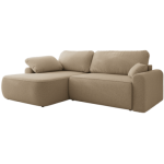 Narożnik CUBO L - strona lewa - jasnobrązowy, boucle