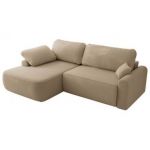 Narożnik CUBO L - strona lewa - jasnobrązowy, boucle