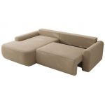 Narożnik CUBO L - strona lewa - jasnobrązowy, boucle