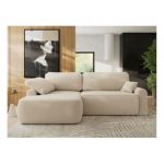 Narożnik CUBO L - strona lewa - beżowy, boucle