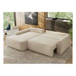 Narożnik CUBO L - strona lewa - beżowy, boucle