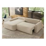 Narożnik CUBO L - strona lewa - beżowy, boucle