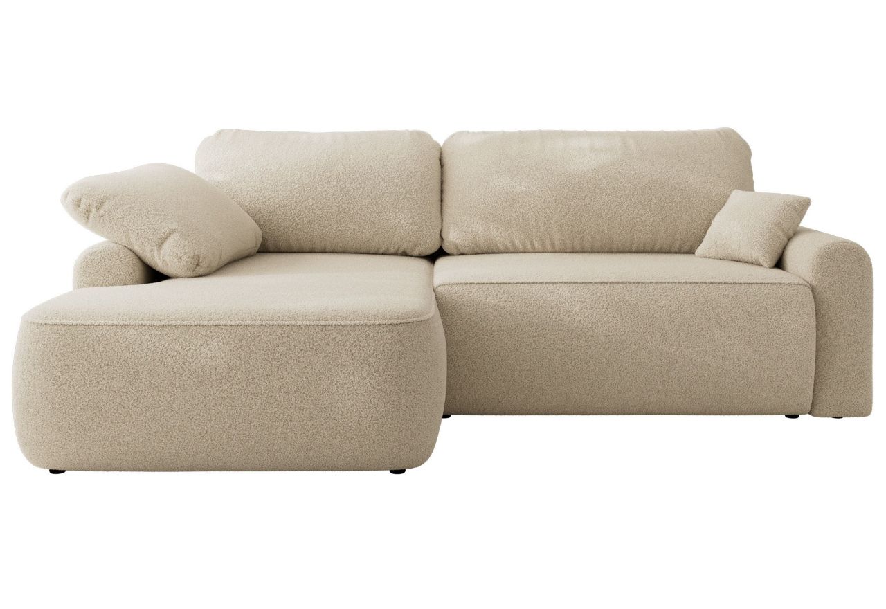 Narożnik CUBO L - strona lewa - beżowy, boucle