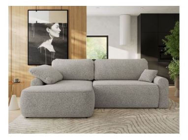 Narożnik CUBO L - strona lewa - jasnoszary, struktura