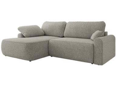 Narożnik CUBO L - strona lewa - jasnoszary, struktura