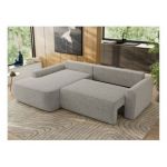 Narożnik CUBO L - strona lewa - jasnoszary, struktura