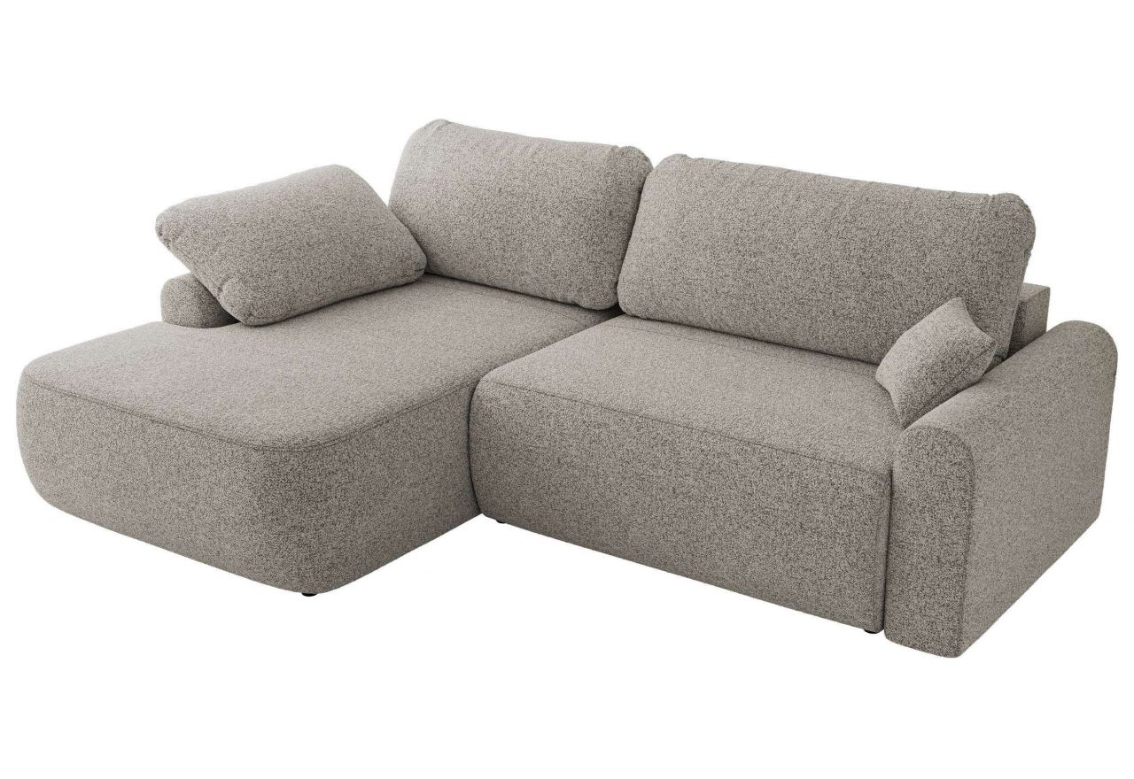 Narożnik CUBO L - strona lewa - jasnoszary, struktura