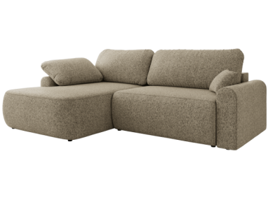 Narożnik CUBO L - strona lewa - ciemnobeżowy, struktura