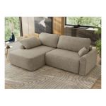 Narożnik CUBO L - strona lewa - ciemnobeżowy, struktura