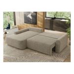 Narożnik CUBO L - strona lewa - ciemnobeżowy, struktura