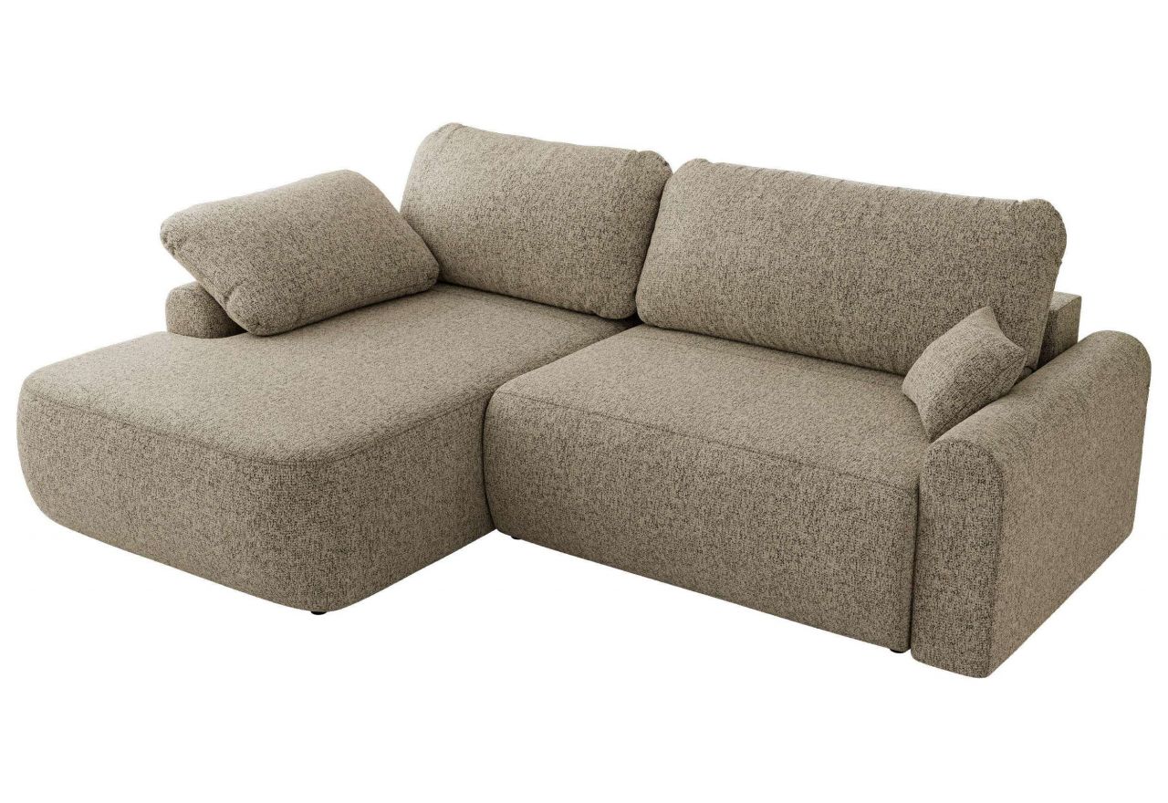 Narożnik CUBO L - strona lewa - ciemnobeżowy, struktura