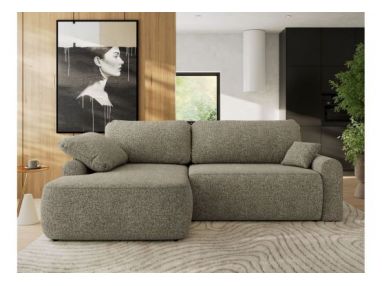 Narożnik CUBO L - strona lewa - szary, struktura