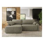 Narożnik CUBO L - strona lewa - szary, struktura