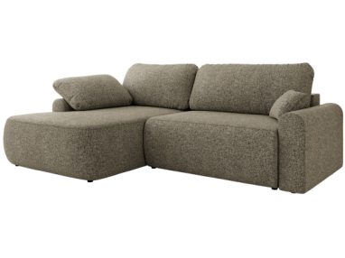 Narożnik CUBO L - strona lewa - szary, struktura