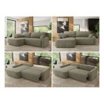 Narożnik CUBO L - strona lewa - szary, struktura