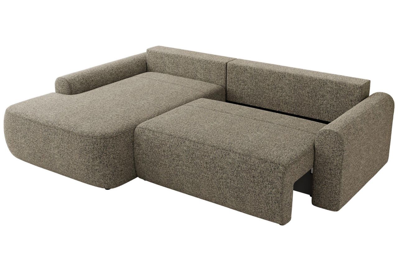 Narożnik CUBO L - strona lewa - szary, struktura