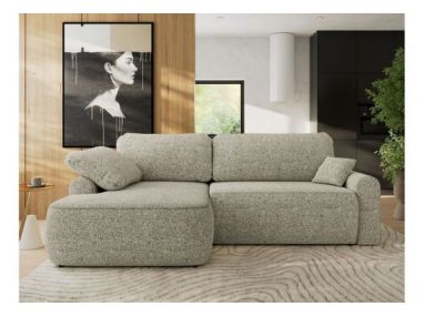 Narożnik CUBO L - strona lewa - beżowy, struktura