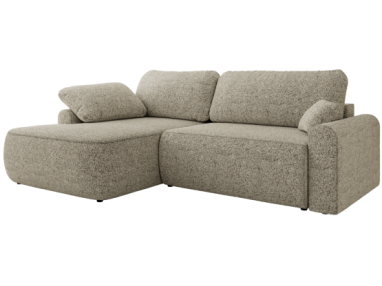 Narożnik CUBO L - strona lewa - beżowy, struktura