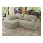 Narożnik CUBO L - strona lewa - beżowy, struktura