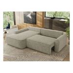 Narożnik CUBO L - strona lewa - beżowy, struktura