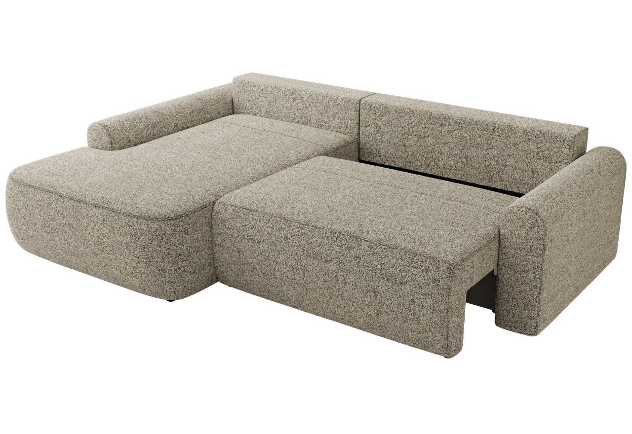 Narożnik CUBO L - strona lewa - beżowy, struktura