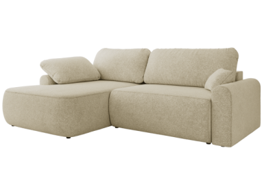 Narożnik CUBO L - strona lewa - kremowy, struktura