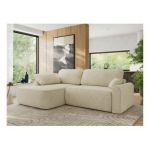 Narożnik CUBO L - strona lewa - kremowy, struktura