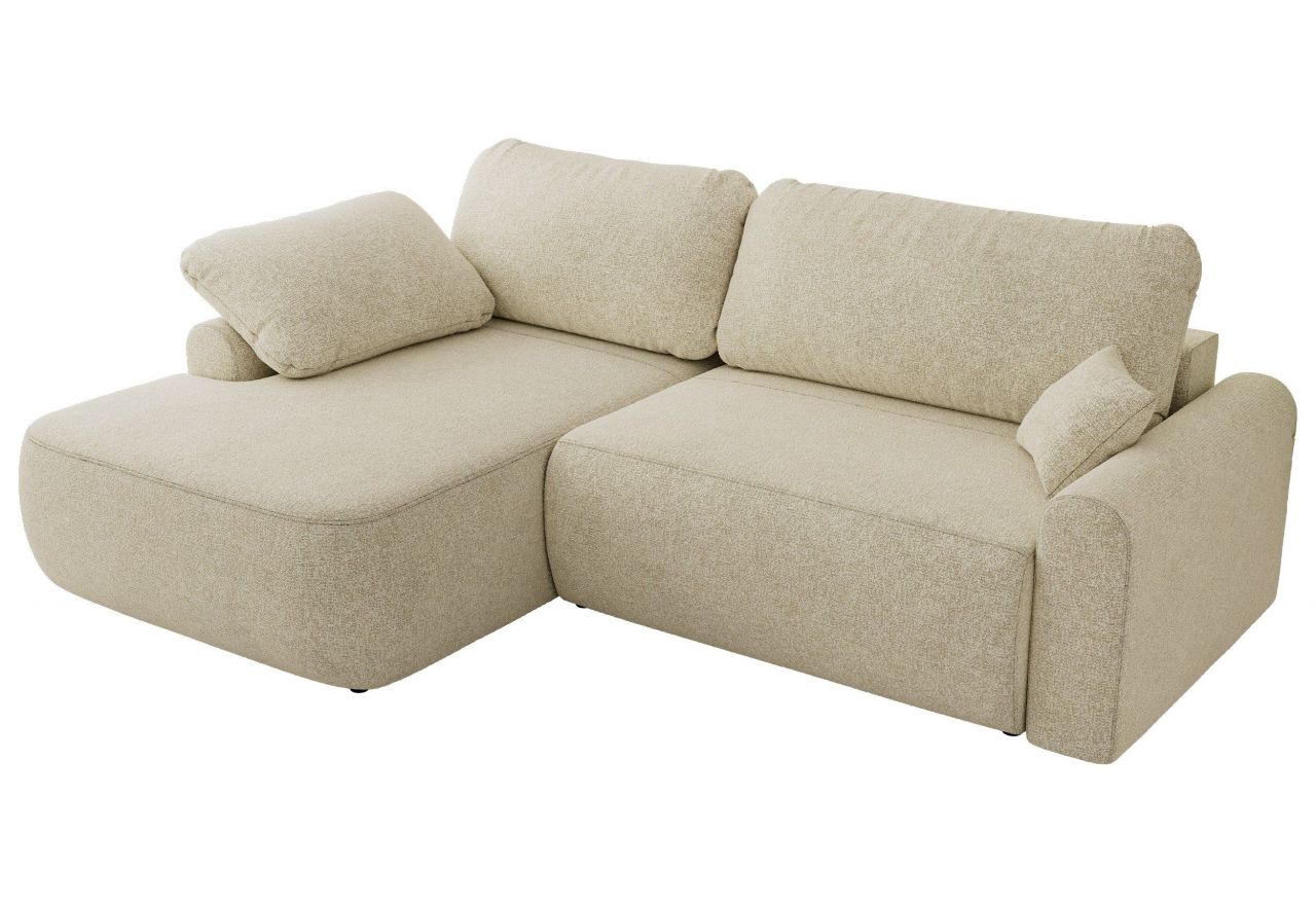 Narożnik CUBO L - strona lewa - kremowy, struktura