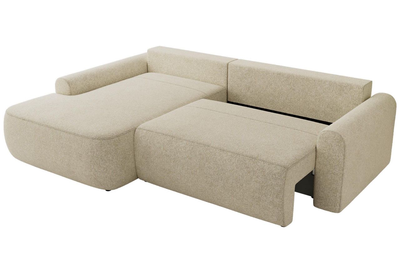 Narożnik CUBO L - strona lewa - kremowy, struktura