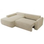 Narożnik CUBO L - strona lewa - kremowy, struktura