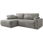 Narożnik CUBO L - strona lewa - jasnoszary, welwet