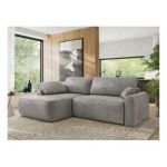 Narożnik CUBO L - strona lewa - jasnoszary, welwet