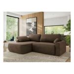 Narożnik CUBO L - strona lewa - brązowy, welwet