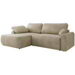 Narożnik CUBO L - strona lewa - beżowy, welwet