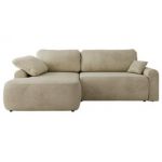 Narożnik CUBO L - strona lewa - beżowy, welwet